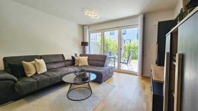Helle 2-Zimmer-EG-Wohnung in Top-Wohnlage mit Terrasse, Garten und TG-Stellplatz!