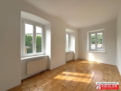 +++ TRAUMHAFTE 64 m² GARTENWOHNUNG +++ Ruhige 3 Zimmer Wohnung, Küche, Bad, Keller mit gepflegtem, eigenem 90 m² Garten in Pressbaumer Zentrumslage.