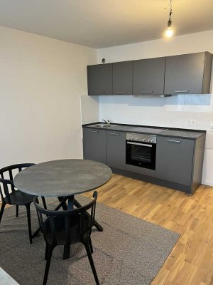 Frisch sanierte 1 Zimmer Wohnung voll möbliert mit Balkon und Stellplatz