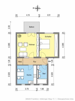 Ein tolles Wohngefühl: interessante 2-Zimmer-Wohnung