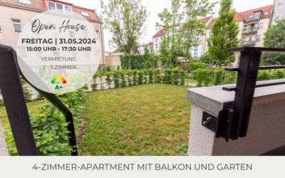 **Großzügige, moderne Wohnung mit Garten | Balkon | Parkett| Bad mit Wanne | Gäste-Bad |Tiefgarage**