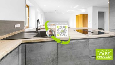 Erstbezug nach hochwertigem Ausbau – 3-Zimmer-DG-Wohnung in Holzelfingen