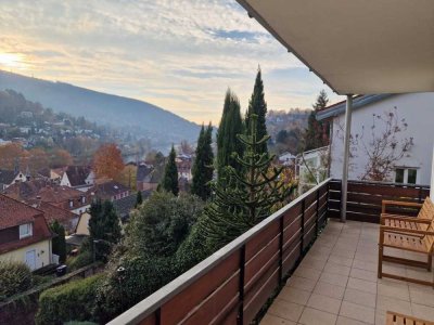 3 Zi. EG-Wohnung mit tollem Blick über den Neckar 
in HD-Ziegelhausen