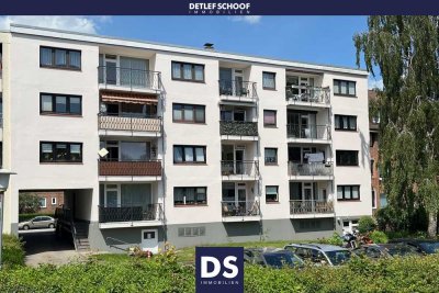 Helle 3-Zimmer-ETW mit sonnigem Balkon, Aufzug und PKW-Stellplatz in Kiel-Hassee