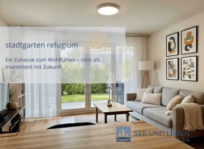 Wohnen in Bestlage: 2-Zimmer-Wohnung mit Garten, Terrasse und Tiefgarage