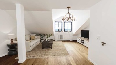 Einladendes Dachgeschoss mit Charme – Stilvoll wohnen im Altbauambiente - Provisionsfrei!