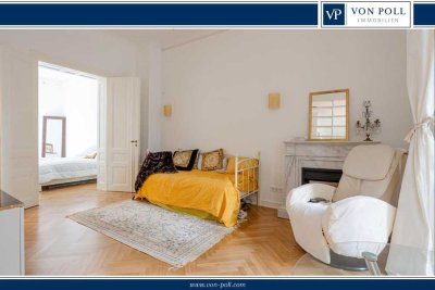 Top sanierte Erdgeschosswohnung im Stilaltbau mit Balkon und Innenhof