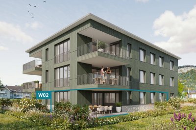 Ruhig wohnen, zentrumsnah leben. 3-Zimmer-Gartenwohnung W02