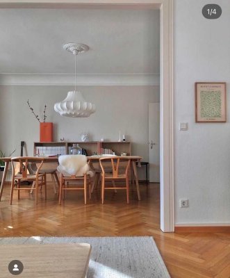 (Teilmöblierte) Kurzzeitmiete möglich | 3-Zimmer-Wohnung in Golzheim nahe Rhein