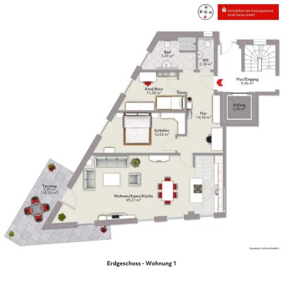 *** Effizienzwunder - Next Level Bierstadt - Aktionspreis für 3-4-Zimmer-Wohnung ***
