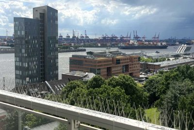 Einzigartige Sonnenuntergänge über der Elbe: 1,5-Zimmer Apartment im Gorch Fock Haus - vermietet