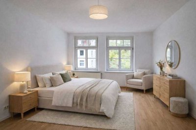 NEU ! �Außen Gründerzeit und Innen Neubau I modernes Bad mit Wanne I neue Einbauküche