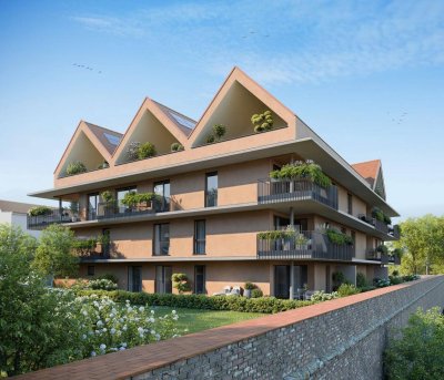 PROVISIONSFREI - Moderne 3-Zimmer-Dachgeschosswohnung mit Balkon &amp; Loggia – Erstbezug - Eigentum - 3 Zimmer