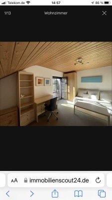 Nur für Wochenendheimfahrer!Helle,möblierte Wohnung im DG meines Hauses in Bestlage Heimstetten