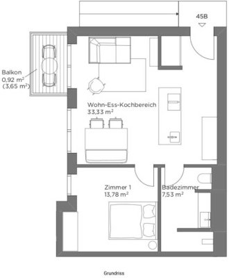 Exklusive 2-Zimmer - Neubau - Erstbezug