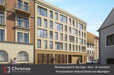 Kaufnebenkosten-AKTION! Neubauprojekt - St.Leonhard! Große 2-Zimmerwohnung mit Innenhofbalkon!
