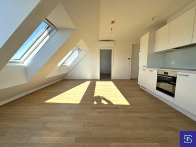 Provisionsfreier 104m² DG-Erstbezug mit Loggia und Einbauküche am Donaukanal - 1200 Wien