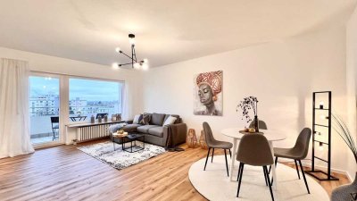 Wohnen über den Dächern - renovierte 3-Zimmerwohnung im 5. OG mit Süd-West-Balkon, Aufzug und TG