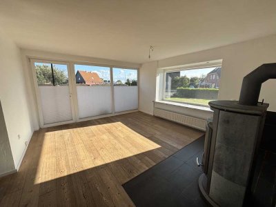 Wohnen auf Fehmarn: Charmante EG-Wohnung mit Garten, Terrasse & Kamin