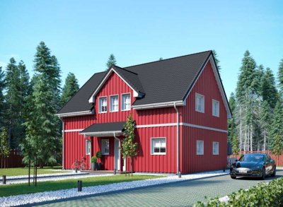 Großzügiges Haus im Schwedenstil auf herrlichem Grundstück für Familie und Homebusiness