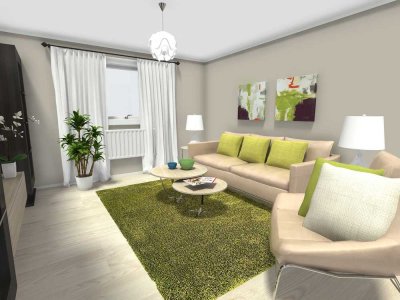 Schöne 4-Zimmer-Wohnung zentral und dennoch ruhig  in GE-Bulmke