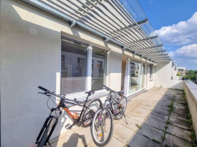 Wohnen im Grünen mit großzügiger Terrasse/Loggia - Natur direkt vor der Tür