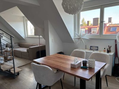 UNTERVERMIETUNG Untergiesing (08.2026)- (01.2027)-Möbliert-Dachgeschoss-Wohnung in München