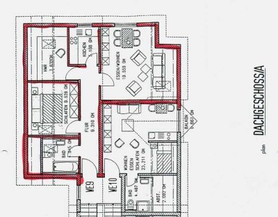 Gemütliche Dachgeschoßwohnung für die kleine Familie