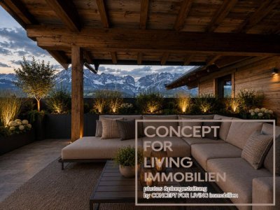 Exklusives Chalet mit Garten &amp;Pool* | Blick auf den Wilden Kaiser
