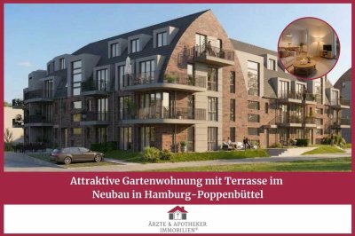 Attraktive Gartenwohnung mit Terrasse im Neubau in Hamburg-Poppenbüttel