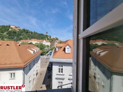 Schlossbergblick: 2-Zimmer-Wohnung im Herzen von Graz