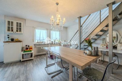 Wohntraum auf zwei Ebenen: Attraktive 3-Zimmer-Maisonette mit Dachbalkon und Garage in Birkhau