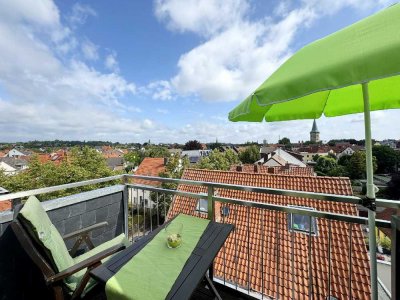 Schöne 4-Zimmer-Maisonettewohnung mit Balkon über den Dächern der Wüste
