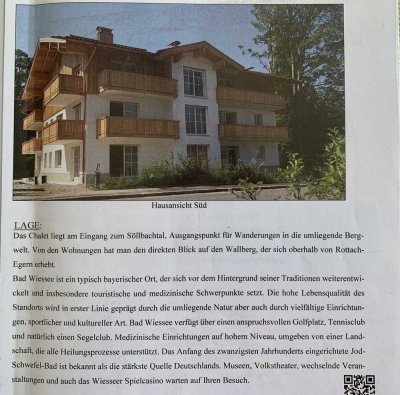 Geschmackvolle 3-Raum-Wohnung mit luxuriöser Innenausstattung mit EBK in Bad Wiessee