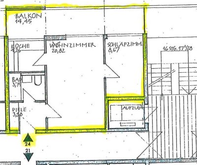 Vollständig renovierte 2-Zimmer-Wohnung mit Einbauküche in Burghausen