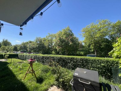 Exklusive 2-Zimmer-Erdgeschosswohnung mit moderner Innenausstattung und eigenem Garten