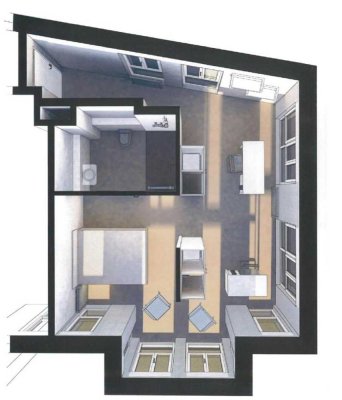 Appartement im Studentenwohnanlage 1-2 Pers.