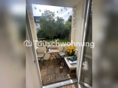 Tauschwohnung: Hochparterrewohnung mit Balkon und Garten
