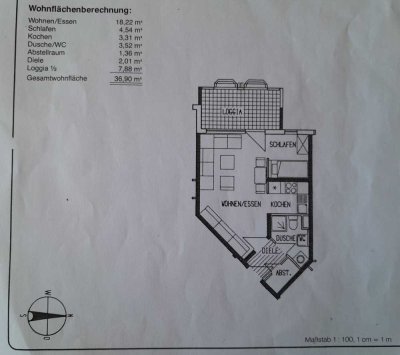 2 1,5-Zimmer-Wohnungen in Tamm