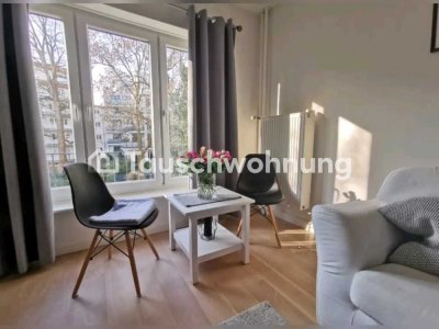Tauschwohnung: Kleines, gemütl., möbli. 1 Zi. App. für 1 Person, Winterhude