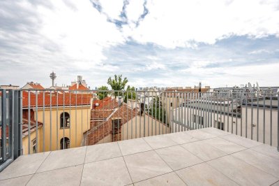 ++FonteFlats++ Fantastischer 3-Zimmer Dachgeschoss-ERSTBEZUG mit großartiger Dachterrasse