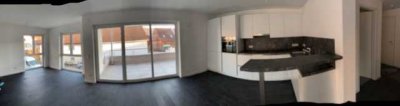 Moderne helle und ruhige 3 Zimmer Neubauwohnung mit großem Südbalkon in  naturnaher Umgebung