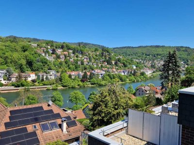 Möblierte Wohnung mit großem Balkon und Neckarblick in Heidelberg- Schlierbach