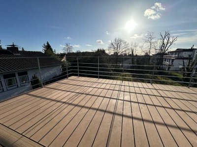 Lichtdurchflutete Traumwohnung, ruhig, mit Blick in einen großen Naturgarten
