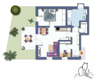 Erdgeschoss Wohnung am Katzenberg