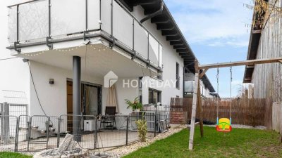 Modernes 3-Zi.-Wohnen mit EBK, Garten, Terrasse, Garage, Stellplatz & separatem Eingang – bezugsfrei