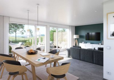 Vollunterkellertes Doppelhaus mit exklusivem Weitblick in die Natur BIEN-ZENKER