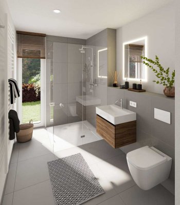 Neu: Moderne 4 Zimmer Wohnung mit Privatgarten in Freiburg