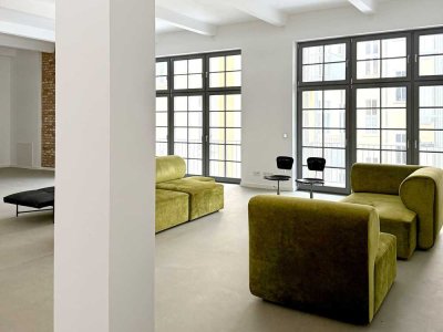 Architektur & Design pur: Exklusive Loft-Etage mit 4 Zimmern und zwei Balkonen
