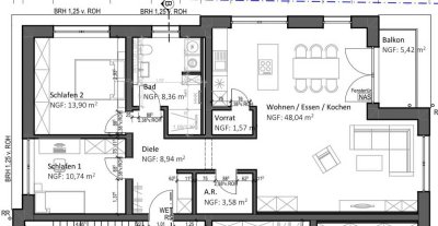 Luxuriöse Wohnung In Riesweiler zu vermieten (100qm)
